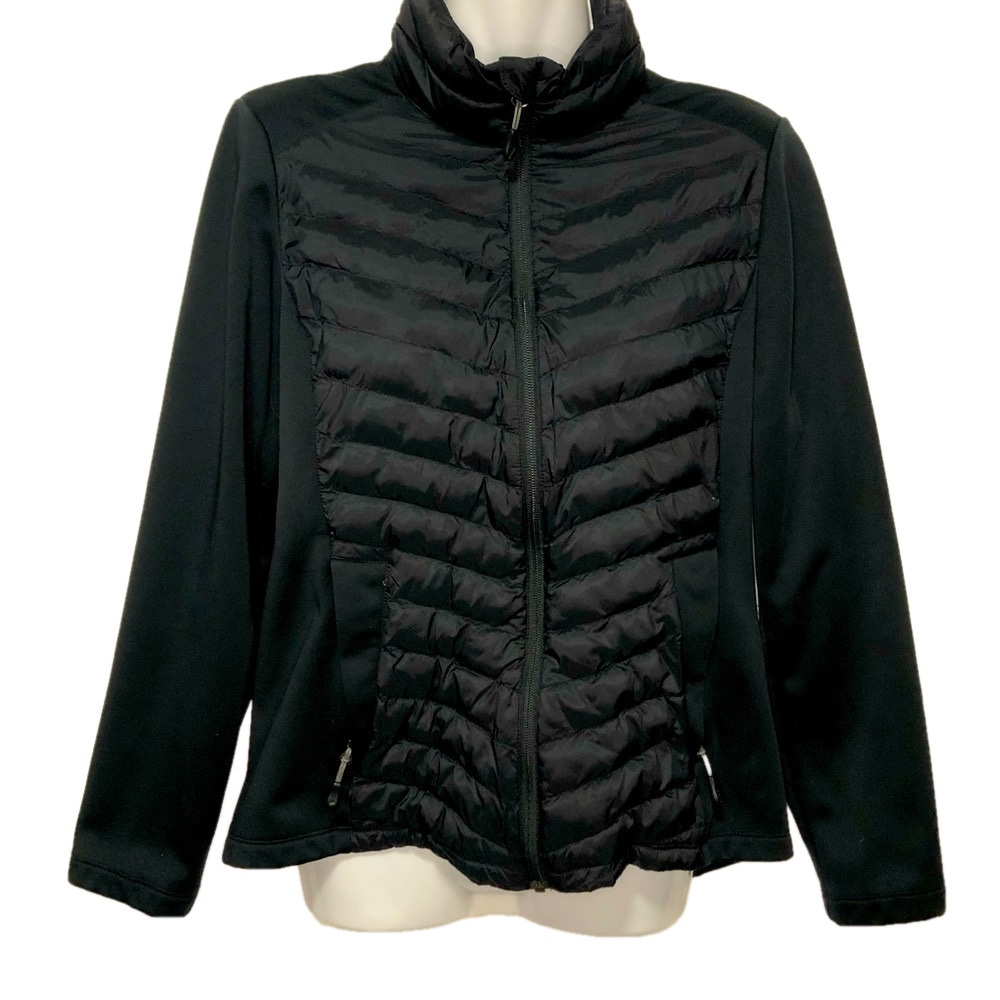 32 Degrees HEAT Women's Black Puffer Jacket Size Medium - Packable, Full Zip